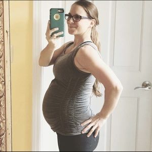 Active tank with ruched sides